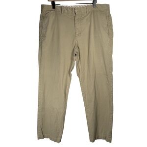 Tommy Bahama Olive Khaki Chino Pants Mens 38x28 Cotton Tencel Stretch